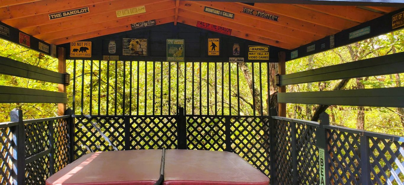 Covered Hot Tub Retreat